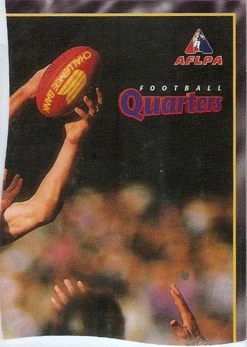 1995 Bewick Enterprises AFLPA Football Quarters #27 Damian Monkhorst Back